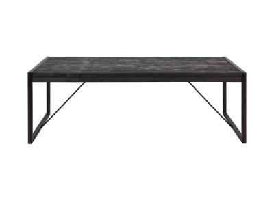 Table + allonge ZARA acacia massif noir
