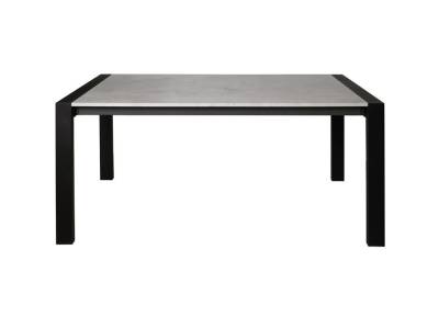 Table CAMDEN imitation béton et noire
