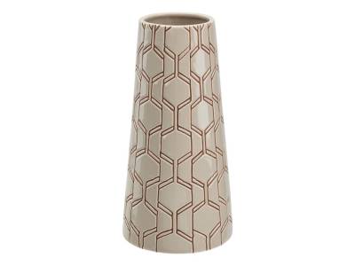 Vase céramique H. 30 cm VERNON Beige